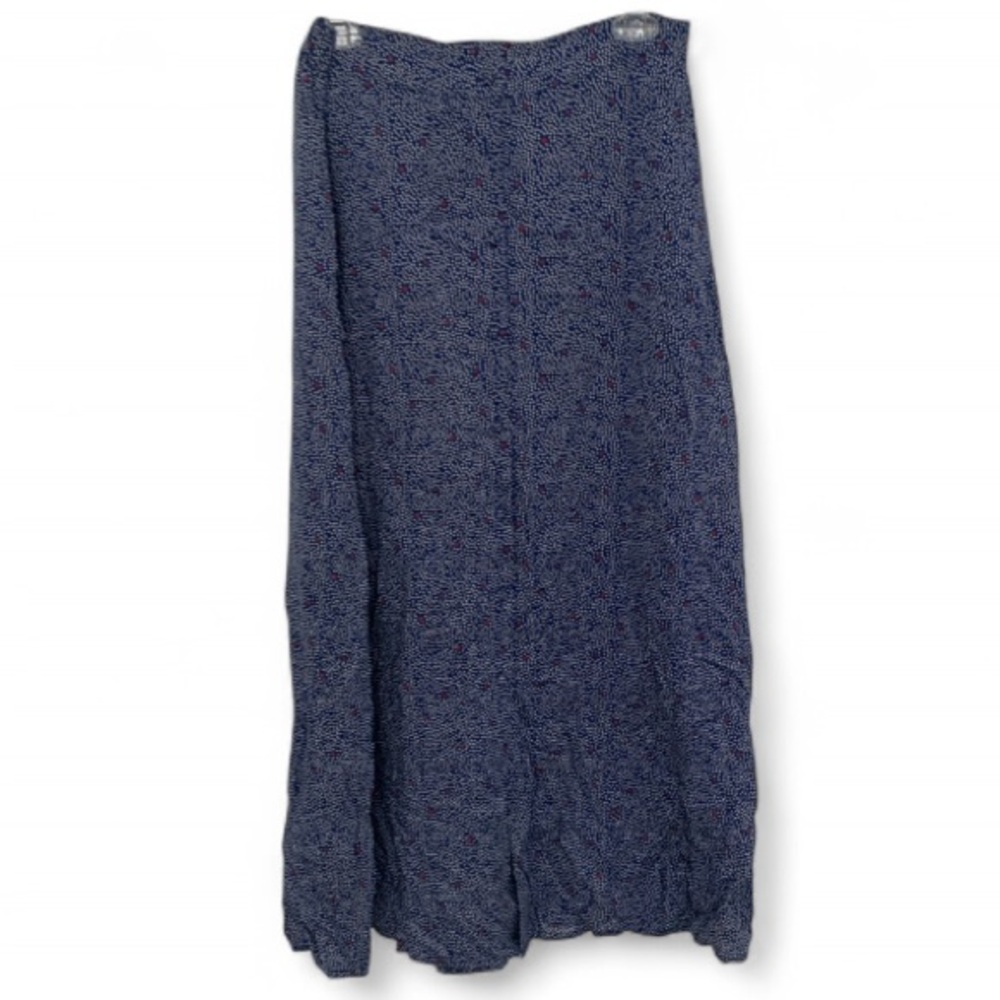 Lucky Brand Blue Boho Print Button Down Skirt